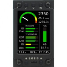 Kanardia 3.5" EMSIS Dual Unit Kit, One 3.5" EMSIS PFD (AHRS,IAS,VARIO,GPS,OAT) and One 3.5" EMSIS EMS with DAQU